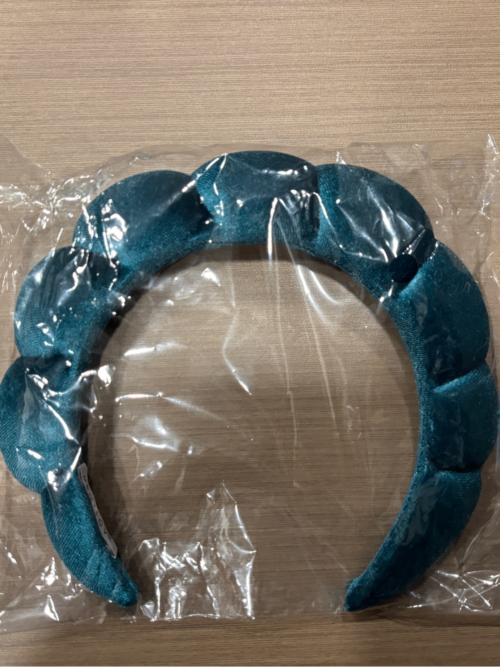 DRMTLGY Teal Velvet Padded Spa Headband
